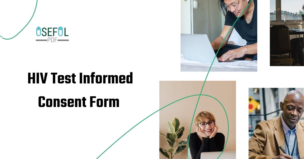 Free HIV Test Informed Consent Form Template