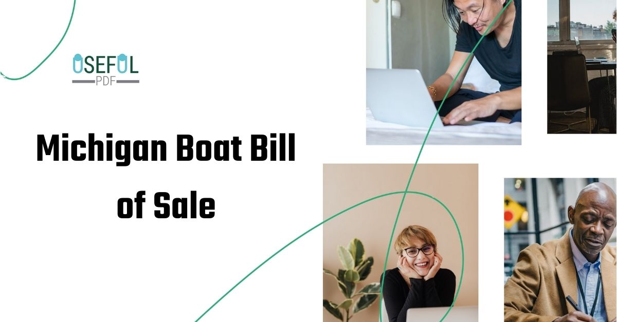 Free Michigan Boat Bill of Sale Form Template